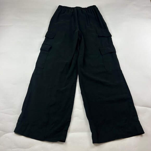 A New Day Black Soft Canvas Wide Leg Cargo Pant S - Picture 6 of 7